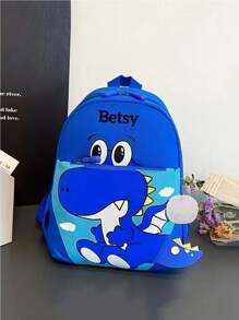 Zaino personalizzato con nome personalizzato o messaggio di vacanza. Personalizza il tuo zaino. Zaino leggero, alla moda, carino, kawaii e versatile con più tasche, con stampa tridimensionale di unicorno o dinosauro. Molto adatto per le ragazze.
