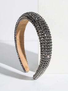 Thick Sponge Korean-Style Headband With Sizeable Rhinestone And Faux Pearl Decor, Suitable For Women And Women's Everyday Outings, Multi-Functional Hair Accessory For Washing Face Or Styling Hair , Hairband, Hair Hoop Headbands Head Accessories Beauty Home Hair Accessories - Multicolor - View 38