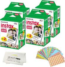 Fujifilm Mini Instant Film For Fujifilm Mini 8, 9 11 Cameras Bundled With Custom Frame Stickers And Quality Photo Microfiber Cloth (80 Films) - 80張 - 查看 1