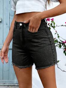 Mobula Sound Plus Size Women's Casual Fashion Elastic Skinny Jeans Black Summer - Black - View 6