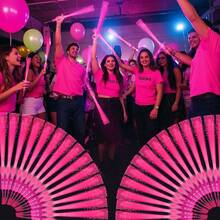 36pcs/48pcs Set LED Pink/White/Red Fiber Optic Lightstick - Party Supplies For Singles, Wedding Glow Party Favors, Suitable For Christmas, Birthday, Wedding, Concert, Bar, Halloween, New Year Party Gifts - Hồng - Xem 13