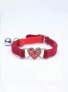 Adjustable Soft Pet Collar With Bell – Stylish For Small Dogs, Cats, And Kittens