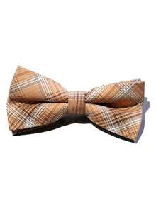 青少年时尚双层纯色金线领结，适合西装、礼服、学生演出、聚会 - 彩色 - 查看 4