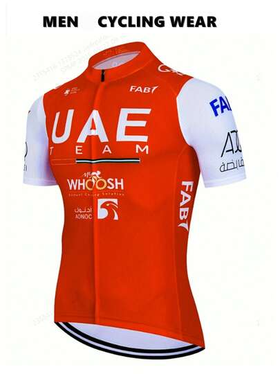 Men's 2025 Summer Quick-Dry Breathable Cycling Jersey, Single Piece Top, Mountain Bike Clothing, UV Protection, Moisture-Wicking, With Pockets, Suitable For Sports And Outdoor Activities