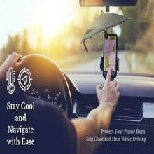 Clip Phone Umbrella For Sun - Cell Phone Umbrella Sun Shade Suction Cup Stand, Mobile Phone Holder Compatible With IPhone, Android Phone, Gift For Birthday, Family, Friends, For Summer Holiday Outdoor Beach Travel Phone Stand, Phone Accessories - 彩色 - 查看 7