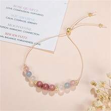 1pc Healthy Pregnancy Gift, Moonstone Bracelet, Hope Bracelet For Women, First Time Mom Gifts, Spiritual Bracelet, Mother's Day Gift Jewelry,Gifts Jewelry Gift Boxes And Cards As Gifts - Multicolor - View 5