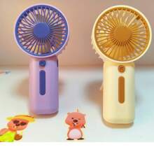 1 pezzo Mini ventilatore portatile alimentato a batterie 2xAAA (batterie non incluse) per il ritorno a scuola