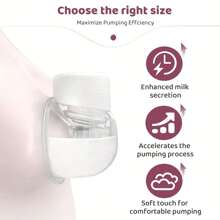 10pcs Flange Adapter Kit, Includes 13/15/17/19/21mm Silicone Breast Pump Flange Inserts, Fits 24mm Electric Breast Pump Flanges, Essential Breastfeeding Accessories For New Moms - Multicolor - View 2