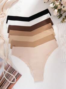 7pcs Women's Sexy Comfortable Breathable Seamless Bikini Underwear - Multicolor - View 6