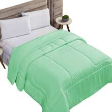 200 Thread Count Natural Cotton Queen Comforter Soft Touch - 綠色 - 查看 3