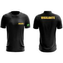 Camiseta Uniforme Profissional empresa de Vigilante Fardamento Farda Camisa - Amarelo - Visão 1