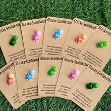 10 Stücke süße Schildkröten Pocket Hug Karten, süße Tierparty Geschenke mit deutschem Text, strapazierfähiges Harz Material, lustiges & einzigartiges Geschenk für Geburtstage, Hochzeiten oder Veranstaltungen, Schildkröten Geschenke, Veranstaltungszubehör, verspieltes Design, hochwertige Verarbeitung - Verschiedenfarbig - Übersicht 4