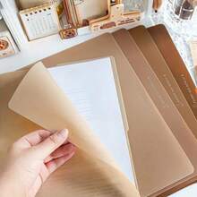 5 kẹp tài liệu A4 trong suốt có độ dốc, kẹp chữ L, chống thấm nước, dùng để sắp xếp tài liệu và báo cáo văn phòng, đồ dùng học tập, trở lại trường học - Nhiều màu - Xem 3
