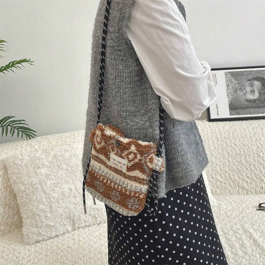 Women Crossbody - 菱形圖案 - 查看 1