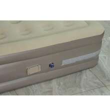 Colchón Inflable Matrimonial Conbomba De Aire Eléctrica Recargable 4000mah Color Beige Hasta 500kg De 200cm X 150cm X 25,campingcolchon Inflable King Size - Beis - Ver 8