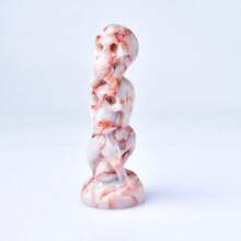 CUPIDCRYSTAL 3.14" Labradorite Crystal Skull Figurine - Perfect For Home Decor & Halloween Gifts, Natural Stone With Unique Veins And Cracks