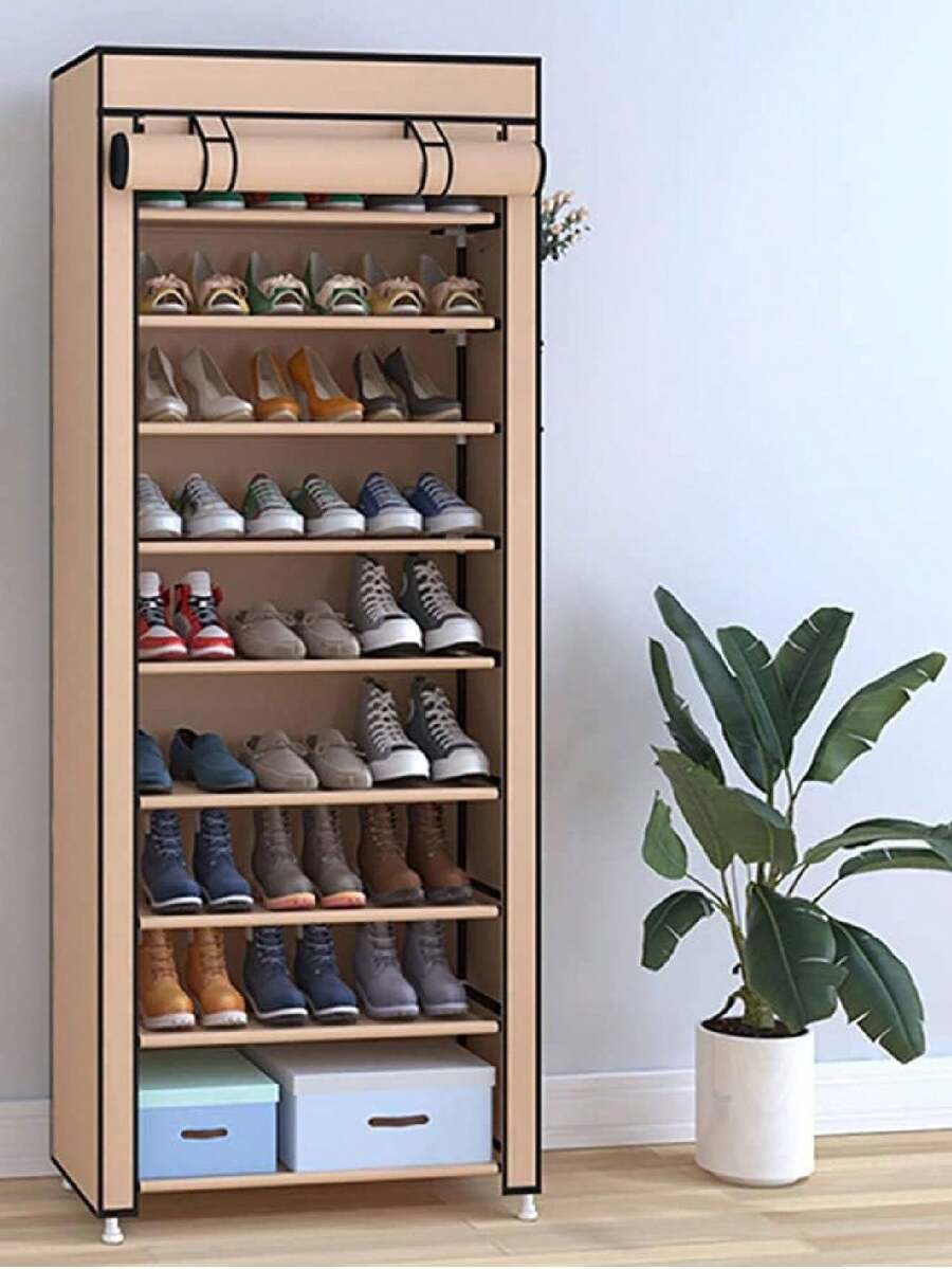 Zapatero de 9 Baldas Grande Organizador de Calzado con Amplio Espacio de Almacenamiento - Multicolor - Ver 1