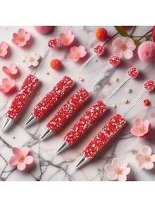 5pcs DIY Bead Pen New Full Diamond Bead Pen Creative Pen Bead Pen - Màu xanh lam - Xem 6