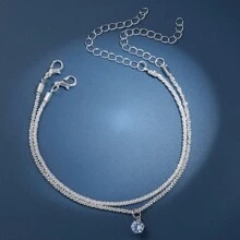 2pcs Set Shiny Rhinestone Bracelets For Women, Gift Suitable For Holiday, Date, Party, Tourism, Summer Jewelry, Western Jewelry, Beach Accessories, Dance Party, Summer, Jewelry, Accessories