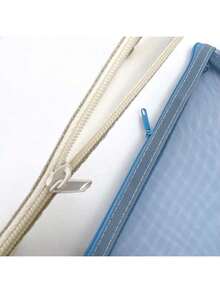 1个透明网状铅笔盒，简约桌面收纳盒，适用于办公和学习用品，可视考试专用铅笔袋，文具 - 彩色 - 查看 6