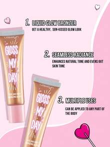 MISSLYN Face & Body Bronze Glow Liquid, Liquid Bronze Powder For Face And Body, Body Highlighter And Face Highlighter, Creates Perfect Beach Skin For Summer, Tanning Essence, Skin Bronze Drops, Face And Skin Bronze Powder, Facial Glow, Waterproof, Long-Lasting, Sunless Tanning, Natural Glow Enhancer, Luminous Highlighter, Creates A Sun-Kissed Bronze Glow, Natural Sun-Kissed Complexion, Summer Beach, Beach Party, Travel, Vacation, Outdoor Activities