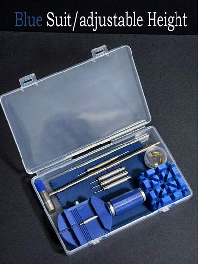 15件套手表维修工具套装 - 表带拆卸和调整工具，包括表壳开启器和弹簧杆工具，专业DIY工具套装，带便携收纳袋（理想礼物），家居装饰