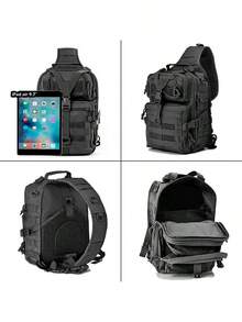 Backpack Tactical Bag Shoulder Bag Fashion Various Colors - xanh quân đội - Xem 2