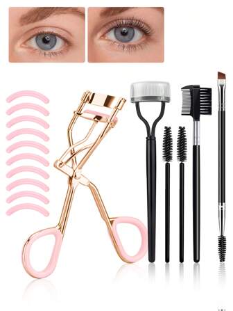 16pcs/11PCS/10PCS Eyelash Curler, Stainless Steel Eyelash Curler With Wide Opening For Easy And Long-Lasting Curling Effect, Professional Makeup Tool For Makeup Artists,Makeup,Cheap,Room Decor,Vanity,Travel,Bedroom,Makeup Accessories,Eyelash Curler,Cheap,Stocking Stuffers,Makeup,Makeup Tools,Cheap Stuff,Gifts,Gifts For Women,Christmas Gifts