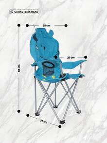 Kids' Folding Chairs - Blue - View 6