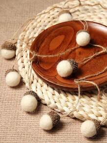 6/12 buc ghindă din pâslă ornamente feltru ghindă minge ghirlandă toamna Ziua Recunoștinței agățat decor Crăciun casă de la țară șemineu decor de perete