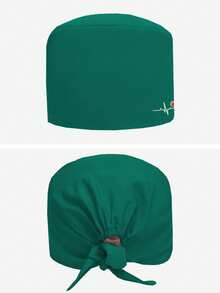 1 buah Topi Kerja Dokter Gigi Bordir, Unisex, Cocok untuk Panti Jompo, Salon Kecantikan, Topi Elastis yang Dapat Dicuci dengan Kancing, Sepanjang Musim - MultiWarna - View 7