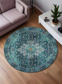 Retro Vinyl Record Fleece Rug, Plush Bohemian Style, Lightweight, Durable, Non-Slip, Washable, Suitable For Living Room, Bedroom, Bathroom And Office Decor, Perfect Home Decor For Valentine's Day, Spring, Summer, Ideal Gift For Music Lovers