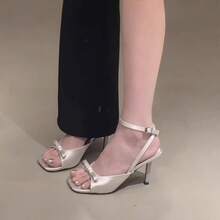 Women Pumps - 銀色8cm - 查看 5