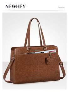 NEWHEY Laptop Bag For Women 15.6 Inch Work Tote Bags Waterproof Leather Laptop Computer Tote Professional Briefcase - Multicolor - View 16