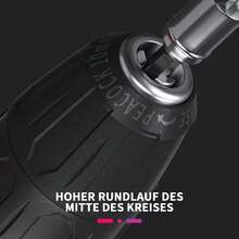 Vandise 21V Cordless Drill Driver & Screwdriver Hammer Drill Kit - 45Nm Max Torque, 2-Speed, 25+1 Torque Settings, 3/8" Chuck, LED Work Light, Includes 2 X 1.5Ah Lithium-Ion Batteries & Charger, Carry Storage Case - Perfect For Home DIY, Construction & Garden Projects - 紅色 - 查看 9