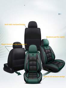 1pc Car Seat Cover, High-Quality Water-Resistant Faux Leather Cushion, Universal Accessory Suitable For SUV, Truck, Sedan And Other Vehicle Interior Protection - Single Front Seat - View 9