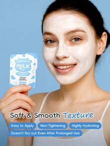 LAIKOU Moisturizing Milk Skincare Set (50g Milk Cleansing Gel, 6g*5 Brightening Eye Mask, 6g*5 Nourishing Lip Mask, 5g*5 Moisturizing Clay Mask, 3g*5 Hand Cream, 30g Moisturizing Cream, 50g Peel-Off Mask, 3g*5 Sleeping Mask), Anti-Aging Skincare Gift Set, Moisturizing & Repairing Skincare Gift Bag, Deep Nourishment, Suitable For Women, Moms, Wives, Sisters, Teenagers, Girlfriends, Mother's Day Gift - 淺藍色 - 查看 6