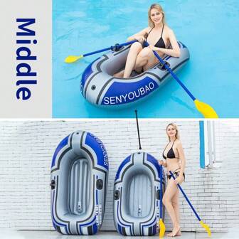 Bote inflable de PVC, bote de goma reforzado, bote individual reforzado, bote de pesca de PVC, bote de asalto, kayak, bote de pesca para dos personas