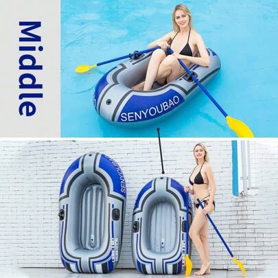 PVC Inflatable Boat, Thickened Rubber Boat, Thickened Single Person Boat, PVC Fishing Boat, Assault Boat, Kayak, Two Person Fishing Boat