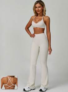 MASKERT 【2件套】女士套装瑜伽运动服背心套装紧身跑步运动服健身服套装居家休闲舒适亲肤