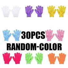1/3/5/10pcs Bath Exfoliating Gloves, Reusable Shower Mitts For Scrubbing, Back Scrubber, Massage And Body Exfoliation, Body Cleansing Accessories,2/4/8/20/30/40pcs,For Bath, Face, Spa, Hand Wash, Deep Dead Skin Wash