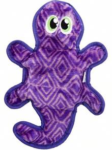 Outward Hound Durablez Stuffing-Free Squeaky Interactive Dog Toy, Tough Plush, Gecko, Green, Large - 粉紅蛇 - 查看 16