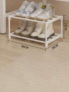 Kệ để giày tiết kiệm không gian 2 tầng - Kệ để giày dép, bốt, trang sức, đồng hồ đa năng bằng kim loại và nhựa - Thiết kế nhỏ gọn chắc chắn, thích hợp cho lối vào, tủ quần áo, không gian nhỏ, nơi cất giữ giày dép - Nhiều màu - Xem 5