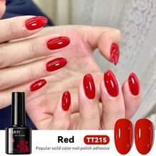 TARTU TARTU Esmalte de Gel para Unhas 8ml - 7 Cores Vibrantes, Remoção por Imersão, Cura por UV/LED, Cor Rosa Nude Vermelho Rosa Roxo, Gel Semipermanente Semitransparente para Manicure, Base e Primer para Uso Doméstico, Salão e Arte de Unhas, Presente para Mulheres