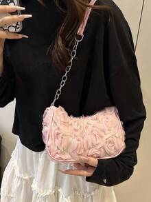 时尚花卉链条手提包、单肩包