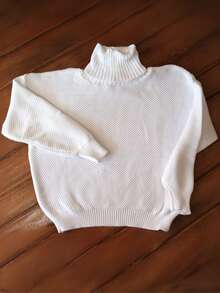 Women's Knitted Blouse Long Sleeve High Neck Casual Fashion - 查看 1
