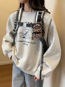 Mini Pouch, Small Canvas Coin Purse Wallet, Travel Tactical Bag For AirPods, Earphones, Galaxy Buds, Coins, Keys, Paper Money, Zebra, Leopard, Cow, Cherry, Daisy Print - Multicolor - View 5