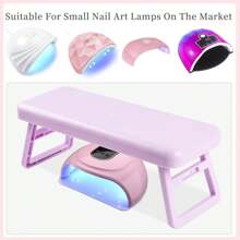 1Pack Foldable Nail Hand Rest - Professional Manicurist Hand Support Pillow, Portable Nail Art Station Essential For Salon & Home Use, Ergonomic Hand Rest For Gel/Acrylic Nails, Great Birthday, Christmas, Nail Appreciation Day Gift For Nail Technicians