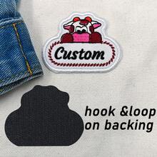 Custom 2 Pcs Cute Animal Name Sticker Can Be Used To Decorate Clothes, Hats, Etc. It Can Be Ironed Or Hand-Sewn Or Hook And Loop Backing - Multicolor - View 5