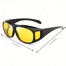 夜光镜面夜视眼镜，日常休闲佩戴 - 彩色 - 查看 5